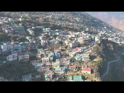 Colorful Hillside Settlement and Narsingh Temple in Joshimath thumbnail