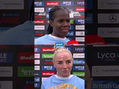 Khadija Shaw was ???? tight-lipped on her future ? #BarclaysWSL #ManchesterCity #Chelsea thumbnail