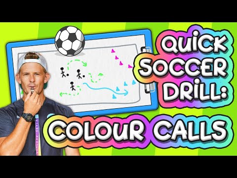 Quick soccer drills: Colour calls (for ages 5-12) ⚽️ thumbnail