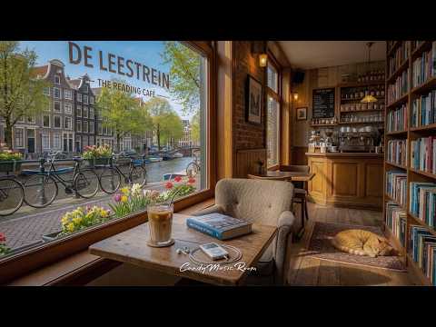 Amsterdam Book Cafe Ambience • Smooth Jazz & Coffee Sounds thumbnail