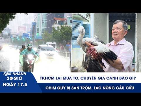 XEM NHANH 20H 17/5: TP.HCM lại mưa to, chuyên gia cảnh báo | Chim quý bị săn trộm, lão nông cầu cứu thumbnail