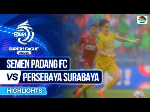 Semen Padang FC VS Persebaya Surabaya - Highlights | BRI Super League 2025/26 thumbnail