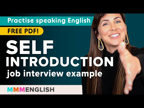 Self introduction example at a job interview | Practise Speaking English thumbnail