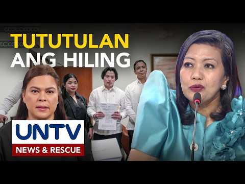 Hiling ng kampo ni VP Sara na pagbasura sa articles of impeachment, tututulan ng House prosecutors thumbnail
