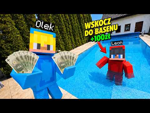 PŁACĘ LEONOWI 100ZŁ za KAŻDE WYKONANE ZADANIE w PRAWDZIWYM ŻYCIU! thumbnail