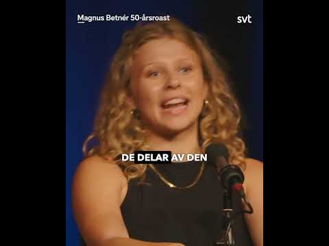 Magnus Betnérs dotter, Lina, förklarar läget 🤣#magnusbetnér50årsroast #svthumor  #svtplay thumbnail