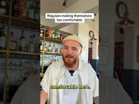 You can’t sleep in the pub I’m sorry #comedy #hospitality #bartender #service #work thumbnail