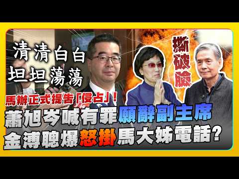 馬辦正式提告「侵占」！蕭旭岑喊有罪願辭副主席　金溥聰爆怒掛馬大姊電話？ @ChinaTimes thumbnail