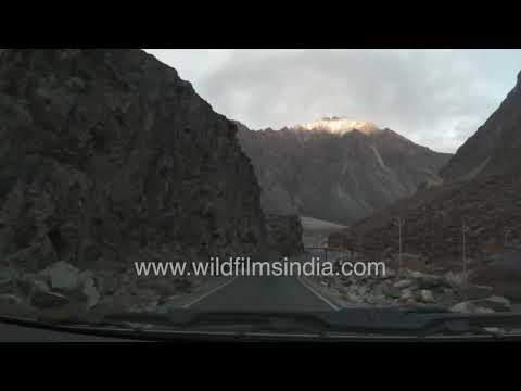 Driving through the high-altitude mountain roads of Ladakh thumbnail