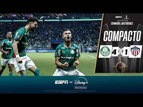 ARIAS E FLACO DÃO SHOW, E PALMEIRAS GOLEIA O JUNIOR BARRANQUILLA NA LIBERTADORES | COMPACTO thumbnail