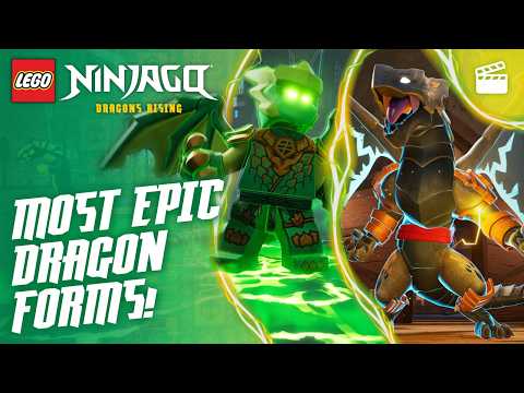 Most EPIC Dragon Transformations 🐉🔥 | LEGO NINJAGO: Dragons Rising thumbnail
