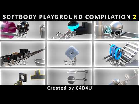 SOFTBODY PLAYGROUND COMPILATION 2 😊 ❤️ C4D4U thumbnail