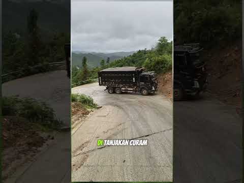 muatan berat lewat tanjakan ekstrim ?! ? Gokil sih ini truk ! thumbnail