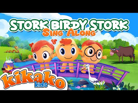 Stork Birdy Stork - KiKaKo Kids | #SingAlong #NurseryRhymes #StorkBirdyStork thumbnail