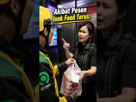 Akibat kebanyakan makan junk food! 😂 #videoviral thumbnail