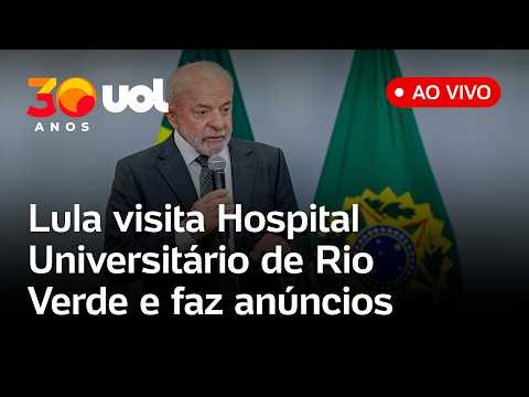 Lula visita Hospital Universitário de Rio Verde e faz anúncios de investimentos na saúde; assista thumbnail