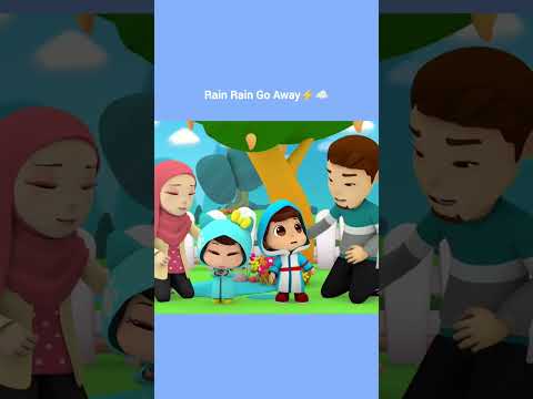Rain Rain Go Away ☁️⚡| Islamic Series & Songs For Kids | Omar & Hana English thumbnail