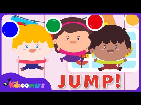 🌈 Follow the Colors & Jump! | Preschool Game Song for Children | The Kiboomers thumbnail