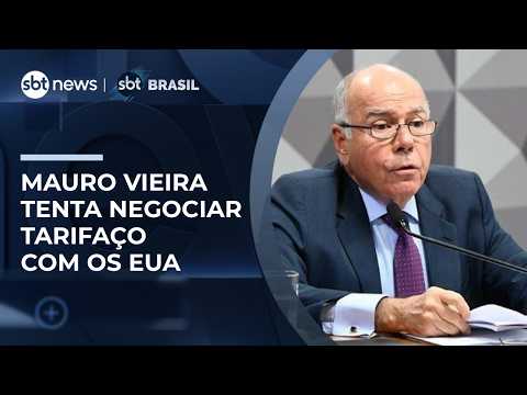 Ministro das Relações Exteriores negocia com EUA para tentar evitar tarifaço ao Brasil | #SBTBrasil thumbnail