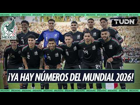 ¿YA TIENEN LA SUYA? Los números que usarán los jugadores de México para el Mundial 2026 | TUDN thumbnail
