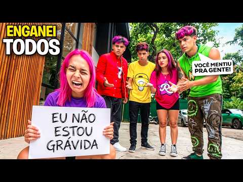 FINGI NÃO ESTAR GRAVIDA PARA OS ROSA *eles acreditaram thumbnail