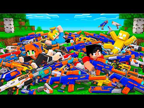 ENCONTREI Armas NERF no Minecraft! thumbnail