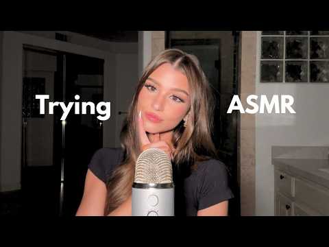 Brooke Monk tries ASMR *getting YOU unready for bed* (layered sounds) thumbnail