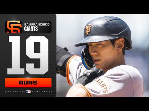 19-RUN GAME from the Giants (Jung Hoo Lee goes 5-for-6, Willy Adames grand slam 😳) | MLB Highlights thumbnail