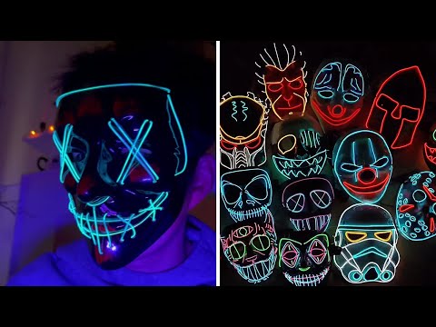 Halloween LED Light Up Mask 2021 - Scary Halloween Costume Ideas thumbnail