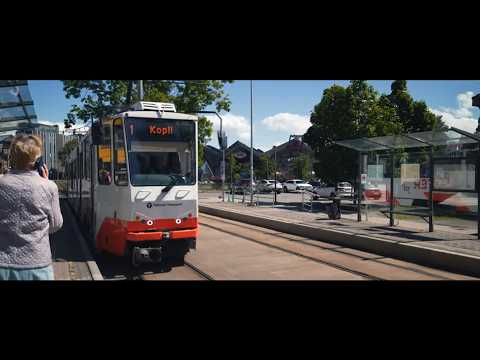 Estonia, Tallinn, tram 1 ride from Telliskivi to Sepa thumbnail