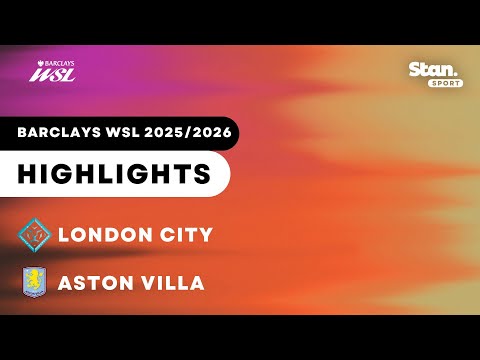 London City v Aston Villa | Highlights | Barclays Women's Super League 2025/26 thumbnail