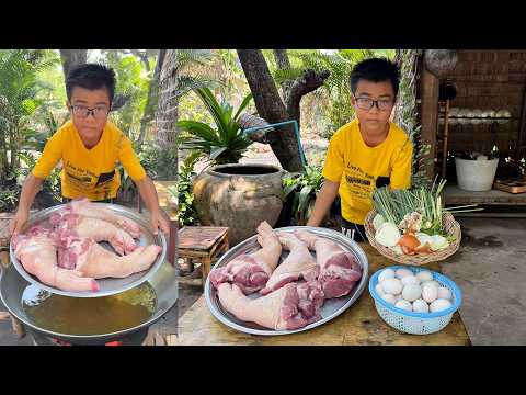 Chef Seyhak: Yummy pork legs recipe | Braised pork legs cooking skills thumbnail