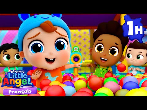 La course au terrain de jeux | Comptines avec Bébé Louis | Little Angel Français thumbnail