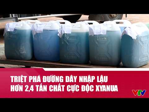 Triệt phá đường dây nhập lậu hơn 2,4 tấn chất cực độc xyanua  | VTV24 thumbnail