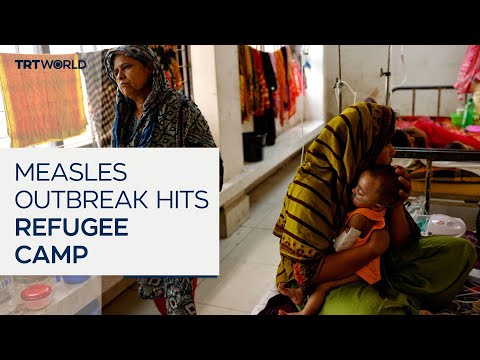 Measles spreads in Bangladesh Rohingya camp amid overcrowding thumbnail