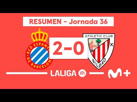 RCD Espanyol 2-0 Athletic Club de Bilbao | LALIGA EA SPORTS (Jornada 36) - Resumen | Movistar Plus+ thumbnail