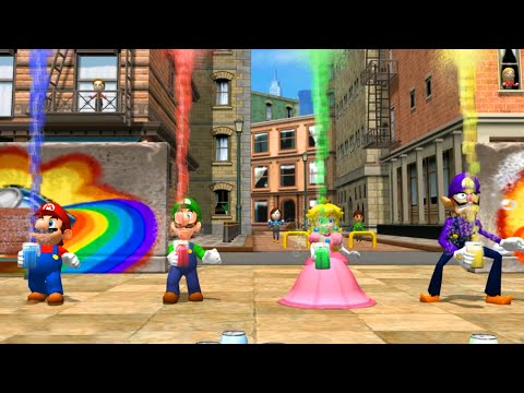 Mario Party 8 -  All  Minigames  - Luigi vs Peach vs Waluigi vs Mario thumbnail
