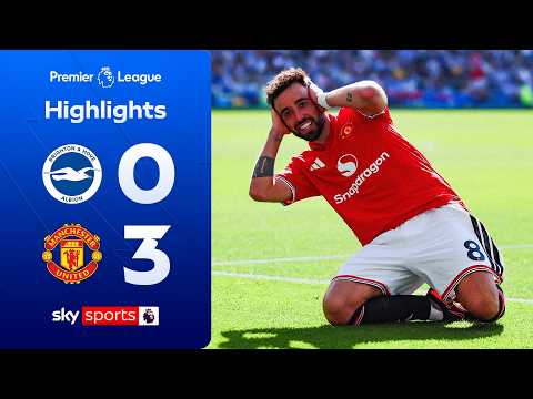 Bruno breaks assist record AND scores! | Brighton 0-3 Man Utd | Premier League Highlights thumbnail