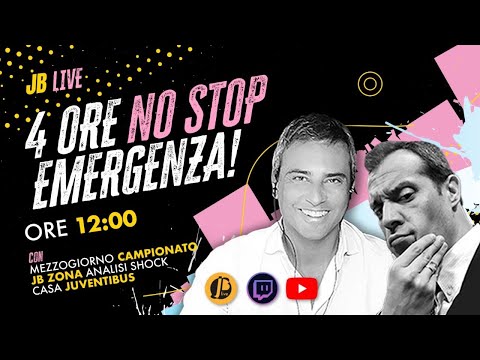 EMERGENZA JUVE! 4 ORE NO STOP con MEZZOGIORNO MERCATO + JB ZONA + CASA JUVENTIBUS thumbnail