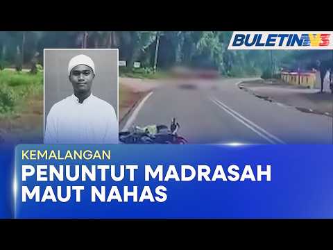 KEMALANGAN | Penuntut Madrasah Maut, Motosikal Bertembung Lori thumbnail