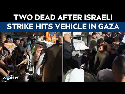 Israel Strikes Gaza | Israeli Strike On Gaza Vehicle Kills Two Amid Fragile Ceasefire thumbnail