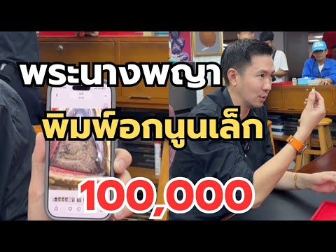 พระนางพญา‼️พิมพ์อกนูนเล็ก 100,000 #พระเครื่อง #เซียนพระ  thumbnail