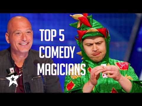 5 HILARIOUS Magicians on Got Talent! thumbnail