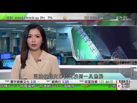 TVB午間新聞｜黃百鳴涉內幕交易案裁定罪名成立｜佐敦文苑樓火警一死四傷　有街坊指工程承辦商曾換棚網發揮阻燃作用｜加拿大安大略省禁官員及警方使用及採購中國製無人機｜TVB News thumbnail