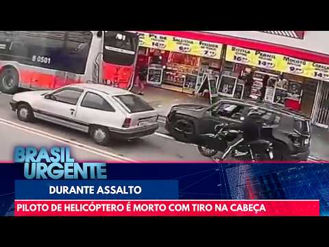 Polícia Civil busca criminoso que matou piloto de helicóptero em SP | Brasil Urgente thumbnail