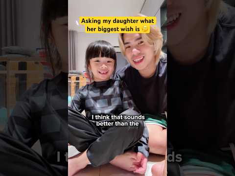 Asking my daughter what her biggest wish is 🤔 thumbnail
