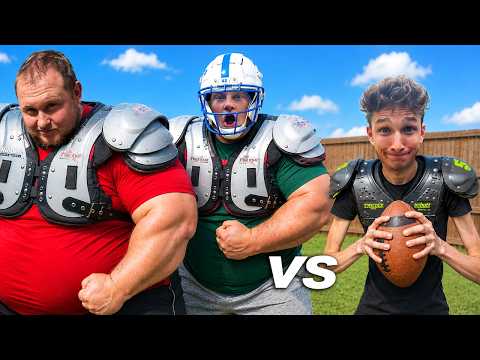 BACKYARD FOOTBALL! (Obese people vs. short person) thumbnail