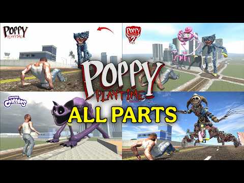 Franklin Play Poppy Playtime in Indian Bike Driving 3D | All Parts Live thumbnail