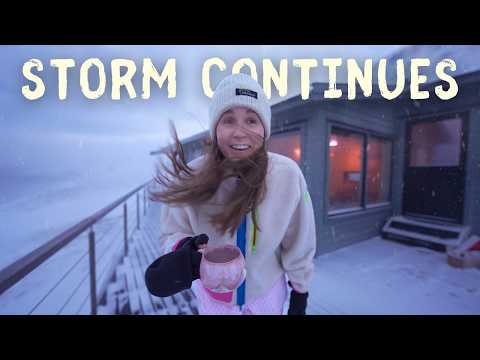 Another snowstorm hits our cabin on Svalbard thumbnail