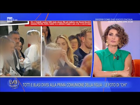 Francesco Totti e Ilary Blasi insieme alla comunione della figlia Isabel - La volta buona 04/06/2026 thumbnail